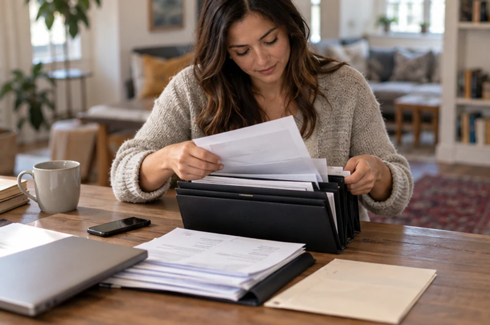 A buyer preparing a concise folder of home-search notes before a conversation about Natick properties.