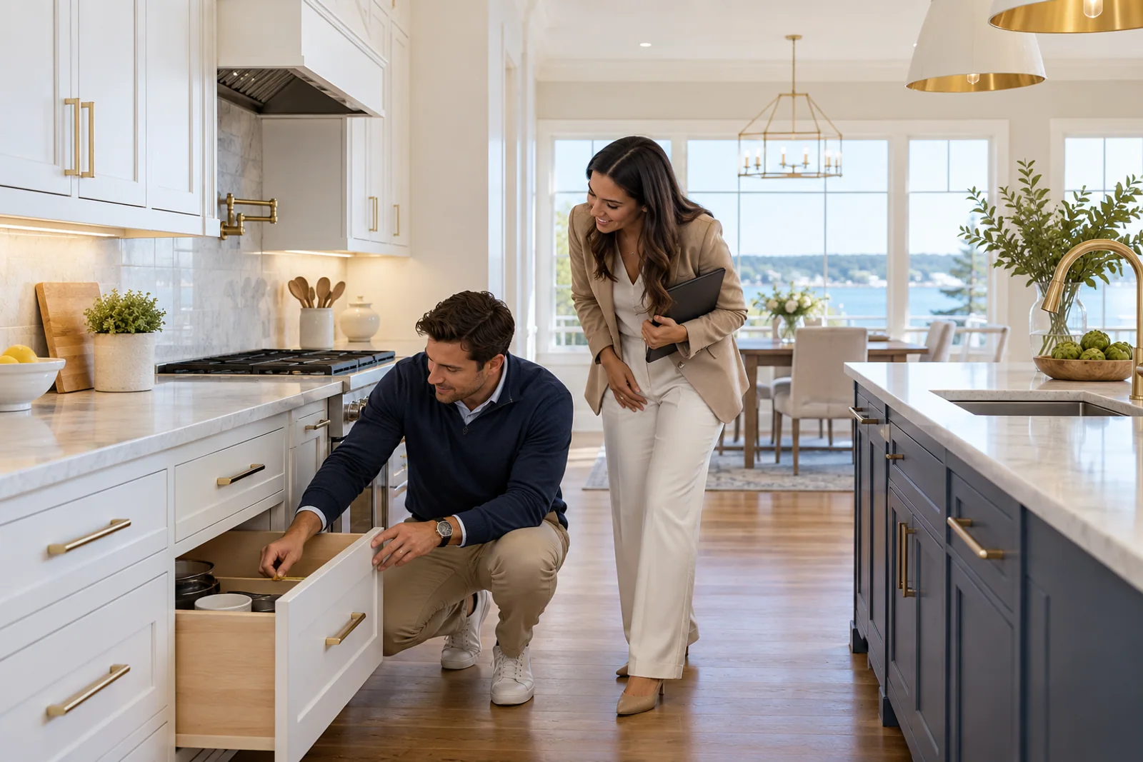 A buyer reviews move-in elevator scheduling and fee instructions from a condo manager.