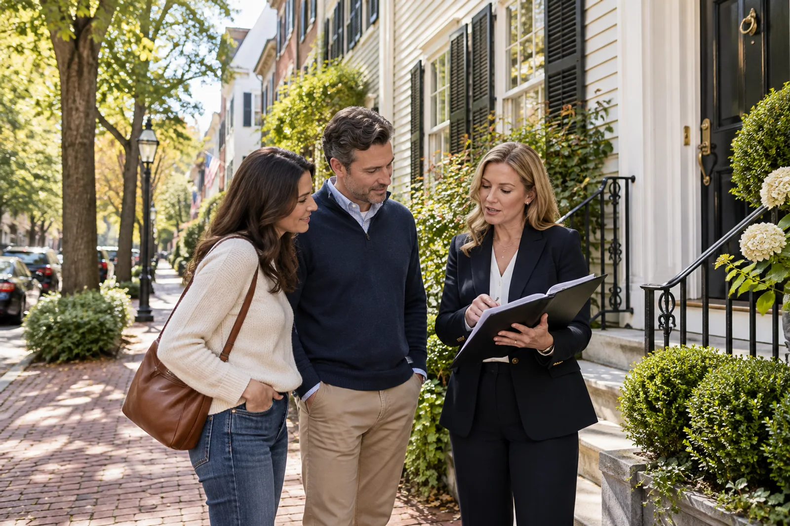A buyer reviews a home's equipment warranty documents and transfer deadlines.