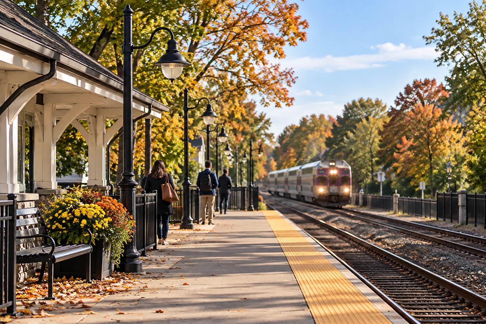 A buyer marks a short MetroWest tour route on a street map beside a visit calendar.