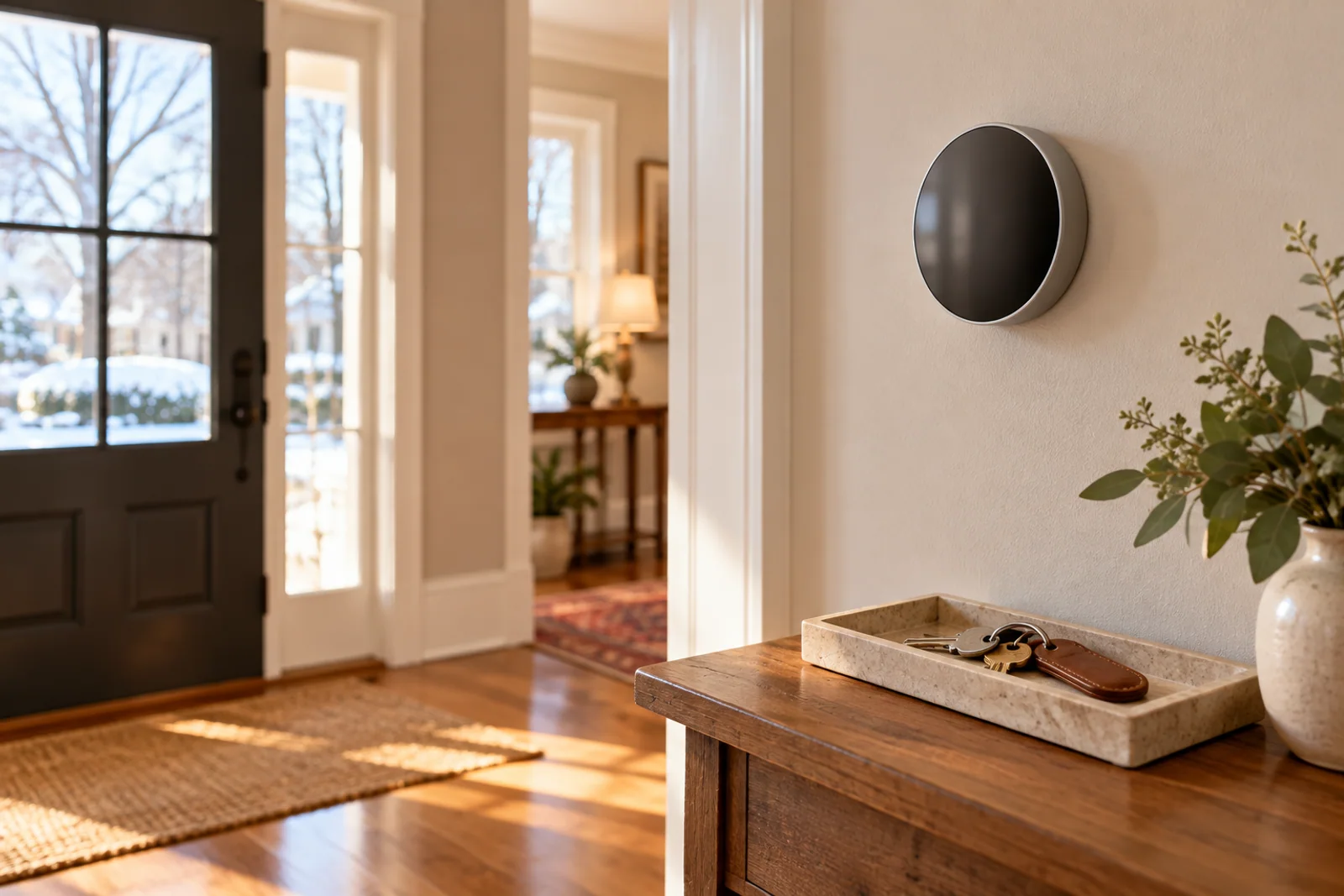 A homeowner prepares to reset smart-home access devices during a documented sale handoff.